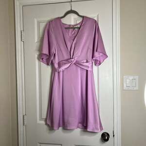 Twisted Up Satin Dress